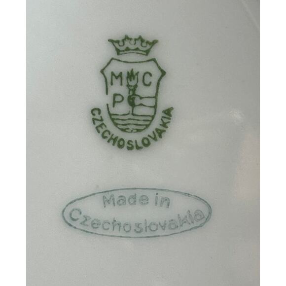 Set of 5 Vintage Czech Bohemia Fruit Plates by J.S. Maier & Co. Poschetzau - Picture 10 of 10